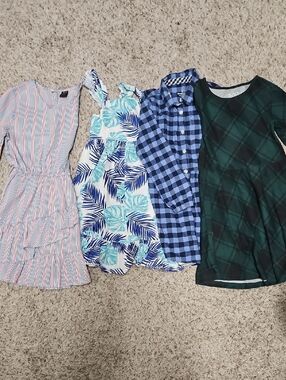 Girls 5T Assortment Of 4 Dresses And 2 Shirts